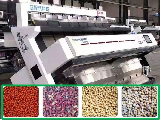 kwaliteit  8 Chutes Red Beans / Soybean Color Sorter Accurate Recognition 6.0Kw fabriek