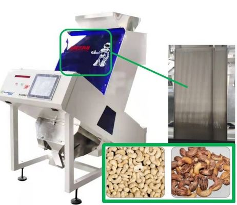 De Sorteerdersmachine 1 van de cashewnootkleur Helling 0.6-1.5 t/h met Advantech-Touch screen