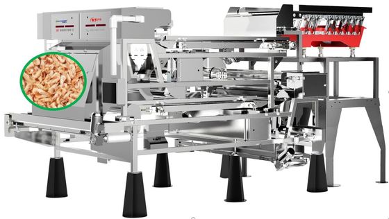 Mobiele Sorterende het Materiaal Lagere Schade van Controlegarnalen 3,5 T/H met de Lens van Phoenix